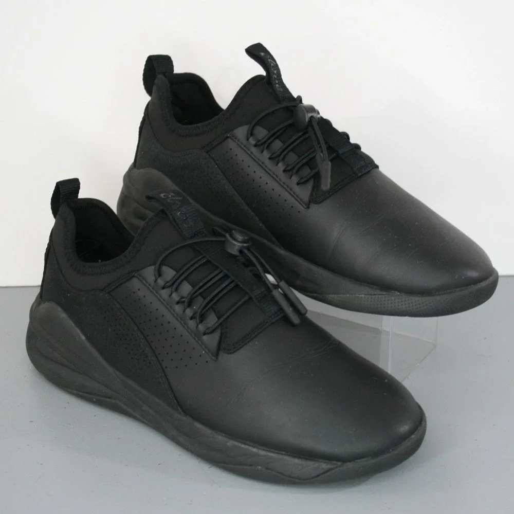 Clove Women's Black Leather‎ Slip On Sneakers Nurse Shoes Size 8